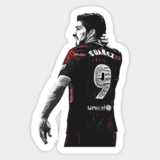 Luis Suarez Pop Art Sticker